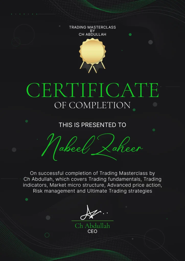 Trading Certificate