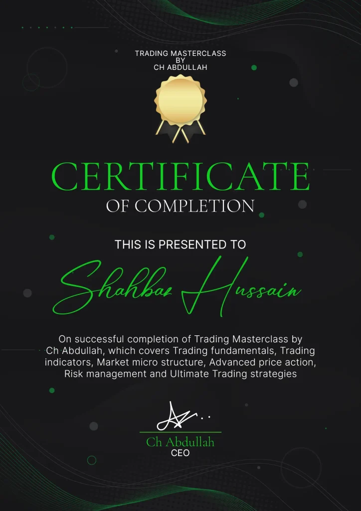 Trading Certificate