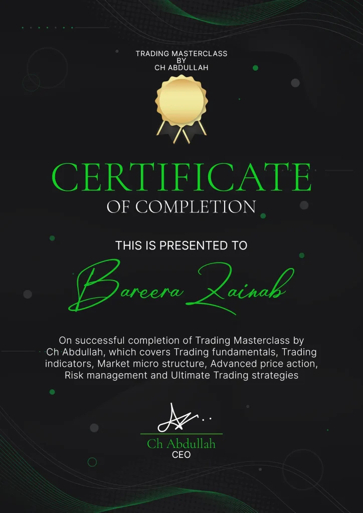 Trading Certificate